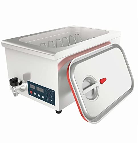 LACOR Sous Vide Cuocitrice Professionale a Bassa Temperatura che permette di cuocere alimenti sottovuoto in Acciaio Inox, Chiusura Ermetica, Misure 62,5x36x30 cm, Grigio