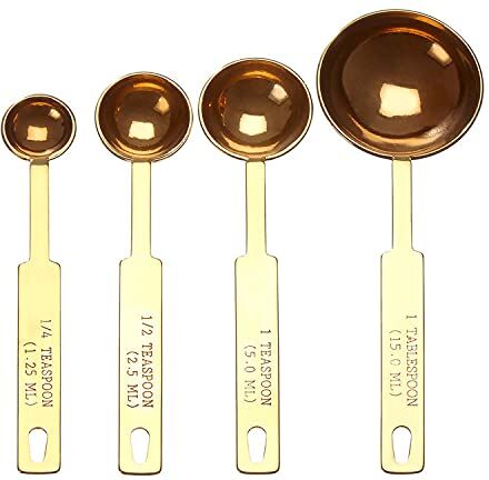 PREMIER Housewares Alchemist Gold Finish Measuring Spoons