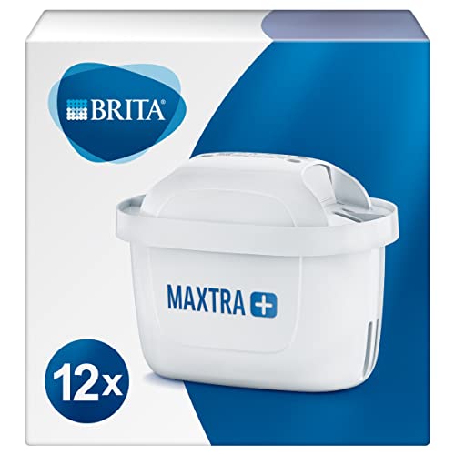 Brita Filtri MAXTRA+ per Caraffa Filtrante per acqua Pacchetto annuale incl. 12 Filtri MAXTRA+ per la riduzione di cloro, calcare e impurità