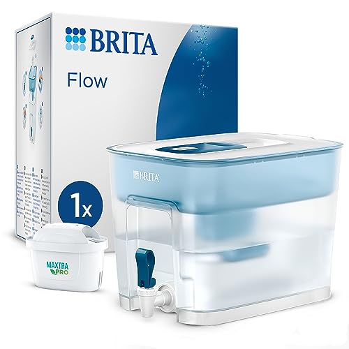 Brita Sistema filtrante XXL Flow (8.2L) incl. 1 x filtro MAXTRA PRO All-in-1 distributore da frigorifero per famiglie e uffici ora in confezione Smart Box sostenibile