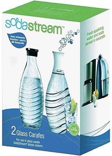 SodaStream Glaskaraffe 1047200490, Confezione da 2 Pezzi