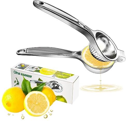 PBUSPU Spremi Lime, Spremiagrumi Manuale, Spremi Limone Manuale, Spremi Agrumi Manuale in Acciaio, Anti-Caustico Spremi, Spremi Lime Bar、Cucina、Ristorante, 7 Cm di Diametro Spremuta Arancia