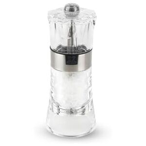 Peugeot Mulino per sale Oslo da 12 cm + Sale Gemma Incluso Regolazione classica in acrilico e acciaio inox Fabbricazione francese Colori trasparenti Peugeot Mulino per sale Oslo da 12 cm + Sale Gemma Incluso Regolazione classica in acrilico e acciaio inox Fabbricazione francese Colori trasparenti