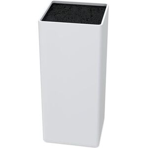 Vonsera Ceppo Coltelli da Cucina, Ceppo Portacoltelli Vuoto con Setole, Porta Coltelli Cucina Senza Coltello, Bianco, Quadrato Vonsera Ceppo Coltelli da Cucina, Ceppo Portacoltelli Vuoto con Setole, Porta Coltelli Cucina Senza Coltello, Bianco, Quadrato
