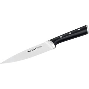 Tefal Coltello da chef Ice Force, 15 cm, in acciaio inox tedesco, manico rivettato, resistente alla corrosione e alla lavastoviglie, colore: nero Tefal Coltello da chef Ice Force, 15 cm, in acciaio inox tedesco, manico rivettato, resistente alla corrosione e alla lavastoviglie, colore: nero