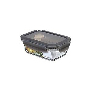 LocknLock OVEN GLASS Contenitori salvafreschezza in vetro con coperchio, 380 ml, 150 x 110 x 57 mm, frigorifero, congelatore e lavastoviglie, vetro borosilicato fino a 400 °C, adatti al forno, LocknLock OVEN GLASS Contenitori salvafreschezza in vetro con coperchio, 380 ml, 150 x 110 x 57 mm, frigorifero, congelatore e lavastoviglie, vetro borosilicato fino a 400 °C, adatti al forno,