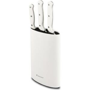 BERGNER NATURALLY Set di 4 coltelli in acciaio inox Chef 20 cm, Santoku 17,5 cm, Multitasking 12,5 cm Protezione del blocco Manico bianco soft touch Consigliato il lavaggio a mano BERGNER NATURALLY Set di 4 coltelli in acciaio inox Chef 20 cm, Santoku 17,5 cm, Multitasking 12,5 cm Protezione del blocco Manico bianco soft touch Consigliato il lavaggio a mano