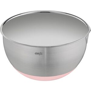 Emsa Prep&Bake Ciotola in acciaio inox, 18 cm, fondo antiscivolo, perfetta stabilità, labbro per versare precisamente, lavabile in lavastoviglie, antigraffio, impilabile, acciaio inox/rosa Emsa Prep&Bake Ciotola in acciaio inox, 18 cm, fondo antiscivolo, perfetta stabilità, labbro per versare precisamente, lavabile in lavastoviglie, antigraffio, impilabile, acciaio inox/rosa