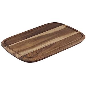 Tefal Jamie Oliver by Tagliere taglia M, 37,4 x 25,1 x 2,2 cm, in legno di acacia, certificato FSC, con pratica scanalatura per il taglio di alimenti, per servire, marrone Tefal Jamie Oliver by Tagliere taglia M, 37,4 x 25,1 x 2,2 cm, in legno di acacia, certificato FSC, con pratica scanalatura per il taglio di alimenti, per servire, marrone
