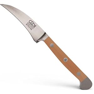 Güde Solingen Spelucchino Curvo forgiato, 6 cm, Legno di Pero, Alpha-BIRNE Doppio Collarino, Fatto a Mano in Germania Güde Solingen Spelucchino Curvo forgiato, 6 cm, Legno di Pero, Alpha-BIRNE Doppio Collarino, Fatto a Mano in Germania