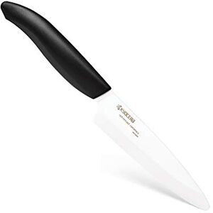 Kyocera FK110WH Coltello Frutta e Verdura, Lama Ceramica Bianca, 110 mm, Manico ABS Nero Kyocera FK110WH Coltello Frutta e Verdura, Lama Ceramica Bianca, 110 mm, Manico ABS Nero