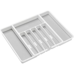 madesmart Vassoio espandibile per argenteria, collezione classica, 8 scomparti, icone per ordinare posate, posate, utensili, fodera morbida e senza BPA madesmart Vassoio espandibile per argenteria, collezione classica, 8 scomparti, icone per ordinare posate, posate, utensili, fodera morbida e senza BPA