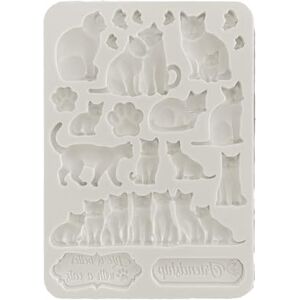 Stamperia Stampo in silicone Orchids and Cats - Gatti Stamperia Stampo in silicone Orchids and Cats - Gatti