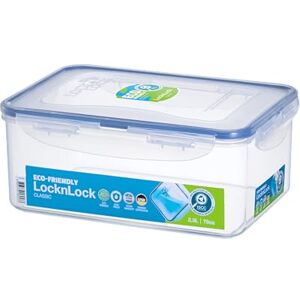 LocknLock Lock & Lock Contenitore per alimenti rettangolare classico, 2,3 l (232 x 165 x 95 mm), trasparente/blu LocknLock Lock & Lock Contenitore per alimenti rettangolare classico, 2,3 l (232 x 165 x 95 mm), trasparente/blu