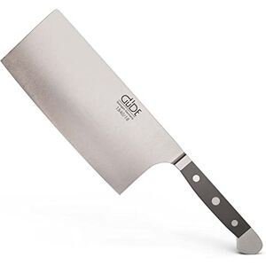 Güde Solingen Coltello da Cuoco Cinese forgiato, 18 cm, Pom Nero, Alpha Coltelli da Chef, Doppio Collarino, Fatto a Mano in Germania Güde Solingen Coltello da Cuoco Cinese forgiato, 18 cm, Pom Nero, Alpha Coltelli da Chef, Doppio Collarino, Fatto a Mano in Germania