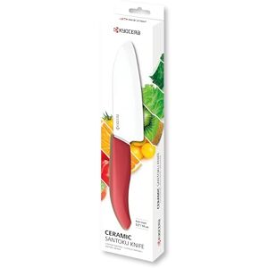 Kyocera FK140WHRD Gen Coltello in Ceramica Bianca, Santoku 14cm Kyocera FK140WHRD Gen Coltello in Ceramica Bianca, Santoku 14cm