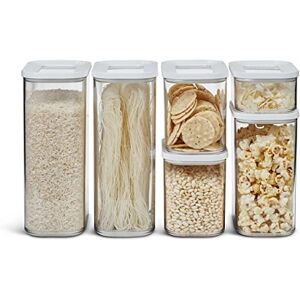 Mepal Set di 6 pezzi Contenitori Plastica per Alimenti con Coperchio Organizzatori da Cucina Trasparente, Impilabili & Ermetici 2 x 1000 ml, 1 x 1500 ml e 1 x 425 ml White Mepal Set di 6 pezzi Contenitori Plastica per Alimenti con Coperchio Organizzatori da Cucina Trasparente, Impilabili & Ermetici 2 x 1000 ml, 1 x 1500 ml e 1 x 425 ml White