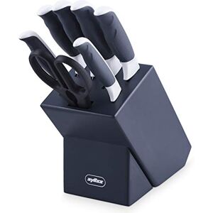 zyliss Comfort Set di Coltelli da Cucina da 7 Pezzi con Ceppo, Acciaio Inossidabile Giapponese, Manico Grigio, Bianco, Coltelli da Cucina, Lavabili in Lavastoviglie zyliss Comfort Set di Coltelli da Cucina da 7 Pezzi con Ceppo, Acciaio Inossidabile Giapponese, Manico Grigio, Bianco, Coltelli da Cucina, Lavabili in Lavastoviglie
