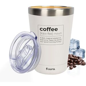 Fisura Vaso Termo Coffee Blanco - Bicchiere termico, Bianco, Caffè - Vaso termico Fisura Vaso Termo Coffee Blanco - Bicchiere termico, Bianco, Caffè - Vaso termico
