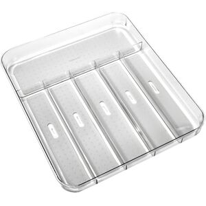 madesmart Vassoio per argenteria, grande, grigio chiaro, collezione Clear Soft Grip, 6 scomparti, rivestimento con impugnatura morbida, piedini antiscivolo, senza BPA, 39,85 x 33,02 x 4,76 cm madesmart Vassoio per argenteria, grande, grigio chiaro, collezione Clear Soft Grip, 6 scomparti, rivestimento con impugnatura morbida, piedini antiscivolo, senza BPA, 39,85 x 33,02 x 4,76 cm