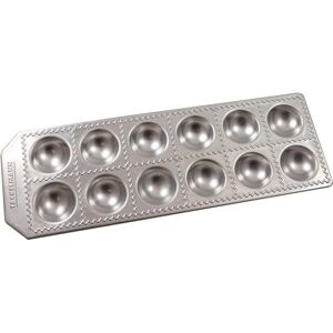 Fackelmann - Stampo per ravioli in alluminio - 12 impronte tonde - 34x11,5 cm Fackelmann - Stampo per ravioli in alluminio - 12 impronte tonde - 34x11,5 cm