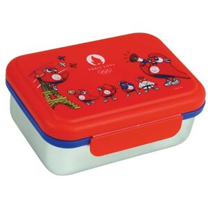 Fun House GIOCHI OLIMPICI PARIGI 2024 SCATOLA GOUTER JO INOX H.6,5 X L.17 X P.13,5 CM PER BAMBINO VAISSELLA REUTILIZZABILE Fun House GIOCHI OLIMPICI PARIGI 2024 SCATOLA GOUTER JO INOX H.6,5 X L.17 X P.13,5 CM PER BAMBINO VAISSELLA REUTILIZZABILE