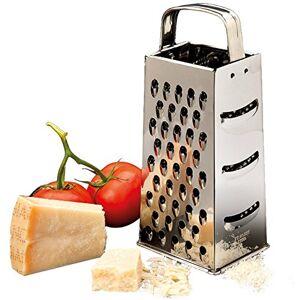 Garcia de Pou 4 lati grattugia, in acciaio INOX, argento, 10.5 x 8 x 23 cm Garcia de Pou 4 lati grattugia, in acciaio INOX, argento, 10.5 x 8 x 23 cm