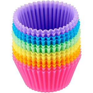 Amazon Basics Rotondo Pirottini in silicone riutilizzabili, confezione da 12 (sicuri in forno fino a 220 °C), Multicolore Amazon Basics Rotondo Pirottini in silicone riutilizzabili, confezione da 12 (sicuri in forno fino a 220 °C), Multicolore