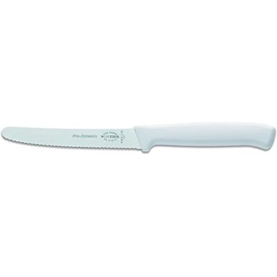 Dick F. ProDynamic Utility Knife with Serrated Edge (Kitchen Knife, White, Blade Length 11 cm, Utility Knife, Blade X55CrMo14 Steel, Hardness 56° HRC) Dick F. ProDynamic Utility Knife with Serrated Edge (Kitchen Knife, White, Blade Length 11 cm, Utility Knife, Blade X55CrMo14 Steel, Hardness 56° HRC)