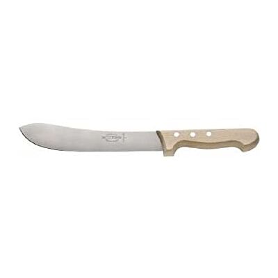 Dick F. Rubber knife (blade: 25 cm, curved blade, wooden handle, carbon steel) Dick F. Rubber knife (blade: 25 cm, curved blade, wooden handle, carbon steel)