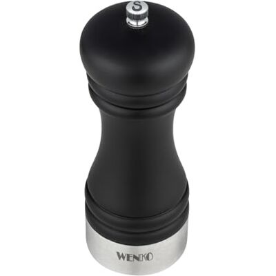Wenko Macina Sale Mod Sali, Macinino Manuale in Ceramica, Legno e Acciaio Inox, per Cucina, Barbecue e Grill, Nero Accessori per la Cucina Esterna, Nero, 5x17.5 Cm Wenko Macina Sale Mod Sali, Macinino Manuale in Ceramica, Legno e Acciaio Inox, per Cucina, Barbecue e Grill, Nero Accessori per la Cucina Esterna, Nero, 5x17.5 Cm