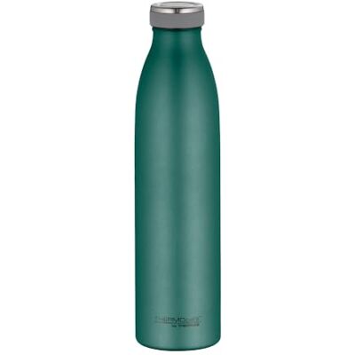 TC BOTTLE moss green mat 0,75 l, thermos in acciaio inox gassato, 12 ore, caldo 24 ore, a prova di perdite, per scuola, in viaggio e in ufficio TC BOTTLE moss green mat 0,75 l, thermos in acciaio inox gassato, 12 ore, caldo 24 ore, a prova di perdite, per scuola, in viaggio e in ufficio