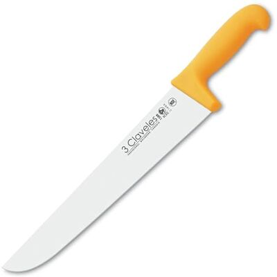 3 Claveles CUCHILLO CARNICERO POLIPROPILENO Amarillo 30 cm 12" FH 3C 3 Claveles CUCHILLO CARNICERO POLIPROPILENO Amarillo 30 cm 12" FH 3C