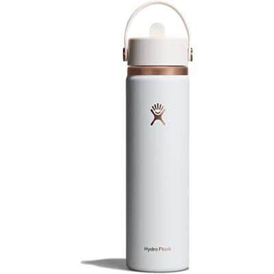 Hydro Flask – Wide Flex Cap 710 ml (24 oz) Bottle – Acciaio Inox, Ermetico – Isolato Freddo 24 Ore & Caldo 12 Ore – Chalk White Hydro Flask – Wide Flex Cap 710 ml (24 oz) Bottle – Acciaio Inox, Ermetico – Isolato Freddo 24 Ore & Caldo 12 Ore – Chalk White