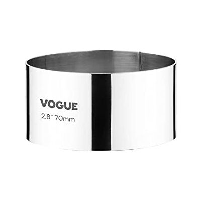 VOGUE , formina rotonda da cucina per mousse/torta, 7 x 3,5 cm VOGUE , formina rotonda da cucina per mousse/torta, 7 x 3,5 cm