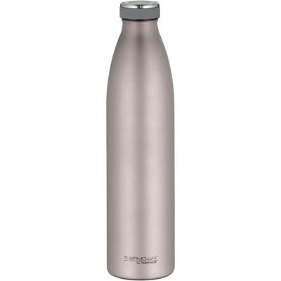 TC BOTTLE rosa mat 1,00 l, thermos in acciaio inox gassato, 12 ore, caldo 24 ore, a prova di perdite, per scuola, in viaggio e in ufficio TC BOTTLE rosa mat 1,00 l, thermos in acciaio inox gassato, 12 ore, caldo 24 ore, a prova di perdite, per scuola, in viaggio e in ufficio