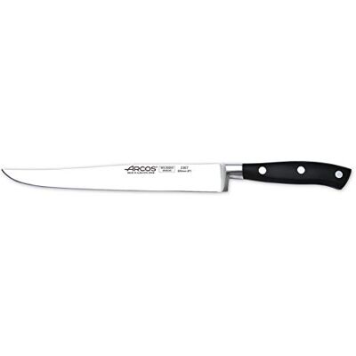 Arcos Coltello da Cucina in Acciaio Inossidabile Nitrum con Lama da 200 mm – Piccolo e Leggero, 250 g – Manico Ergonomico in Poliossimetilene POM, Lama Sottile con Bordo Morbido – Nero, Riviera Arcos Coltello da Cucina in Acciaio Inossidabile Nitrum con Lama da 200 mm – Piccolo e Leggero, 250 g – Manico Ergonomico in Poliossimetilene POM, Lama Sottile con Bordo Morbido – Nero, Riviera