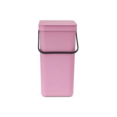 Brabantia Sort & Go Pattumiera 16L (Lilac Pink), Pattumiera cucina in plastica con maniglia, Secchio spazzatura salvaspazio con coperchio stay open rimovibile, Cestino umido facile da pulire Brabantia Sort & Go Pattumiera 16L (Lilac Pink), Pattumiera cucina in plastica con maniglia, Secchio spazzatura salvaspazio con coperchio stay open rimovibile, Cestino umido facile da pulire
