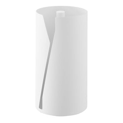 YAMAZAKI TOWER Portarotolo da Cucina Rotondo, bianco,Acciaio/Polipropilene/Silicone, minimalistisch, 16 x 16 x 30,2 cm (L x L x A) YAMAZAKI TOWER Portarotolo da Cucina Rotondo, bianco,Acciaio/Polipropilene/Silicone, minimalistisch, 16 x 16 x 30,2 cm (L x L x A)