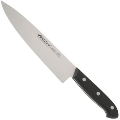Arcos Bolonia Coltello Chef Nitrum Acciaio Inox 200 mm Manico Poliossimetilene (Pom) Nero Arcos Bolonia Coltello Chef Nitrum Acciaio Inox 200 mm Manico Poliossimetilene (Pom) Nero