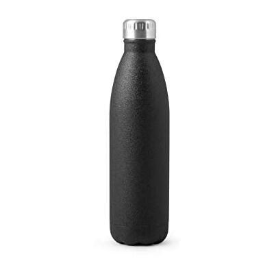 H&H Bottiglia Termica Inox 18/10, Nero, Lt 0,75 H&H Bottiglia Termica Inox 18/10, Nero, Lt 0,75