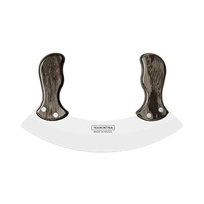 Tramontina Mezzaluna in Acciaio Inox e Manico in Legno Castagno Polywood 25 cm Tramontina Mezzaluna in Acciaio Inox e Manico in Legno Castagno Polywood 25 cm