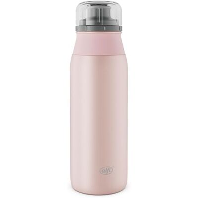 Alfi ELEMET BOTTLE 600 ml, rosa pastello opaco, borraccia leggera in acciaio inox, assolutamente ermetica con tappo a vite, per anidride carbonica, piccola, lavabile in lavastoviglie, senza BPA Alfi ELEMET BOTTLE 600 ml, rosa pastello opaco, borraccia leggera in acciaio inox, assolutamente ermetica con tappo a vite, per anidride carbonica, piccola, lavabile in lavastoviglie, senza BPA