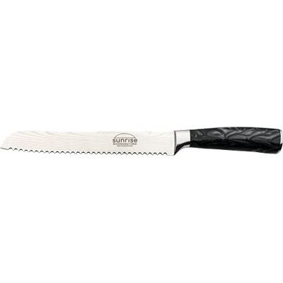 Rio Coltello da pane Collection Sunrise 8", acciaio inossidabile con manici in resina, Jet Black Rio Coltello da pane Collection Sunrise 8", acciaio inossidabile con manici in resina, Jet Black