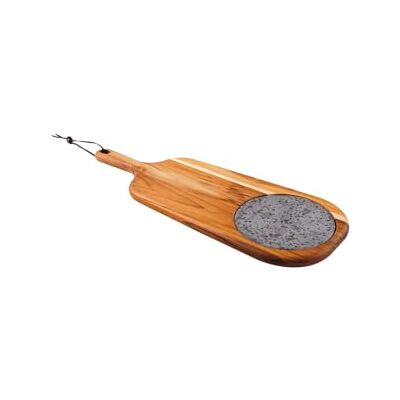Tramontina Tagliere in Teak con Pietra per Formaggi Provence 48 x 19 cm Tramontina Tagliere in Teak con Pietra per Formaggi Provence 48 x 19 cm