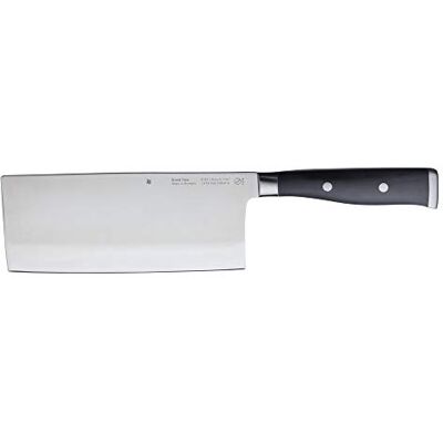 WMF Grand Class Coltello da cucina cinese, 31,5 cm, made in Germany, coltello forgiato, Performance Cut, lama speciale in acciaio, lama 18,5 cm WMF Grand Class Coltello da cucina cinese, 31,5 cm, made in Germany, coltello forgiato, Performance Cut, lama speciale in acciaio, lama 18,5 cm