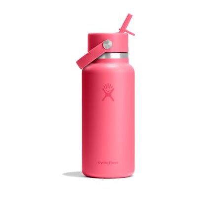 Hydro Flask – Wide Flex Straw Cap 946 ml (32 oz) Bottle – Acciaio Inox, Cannuccia Ermetica, Lavabile in Lavastoviglie – Isolato Freddo 24 Ore – Compatibile con Cubetti di Ghiaccio – Popstar Pink Hydro Flask – Wide Flex Straw Cap 946 ml (32 oz) Bottle – Acciaio Inox, Cannuccia Ermetica, Lavabile in Lavastoviglie – Isolato Freddo 24 Ore – Compatibile con Cubetti di Ghiaccio – Popstar Pink