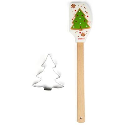 Excelsa Wonderful Ginger Set Spatola e Taglia Biscotti Natalizio a Forma di Abete Excelsa Wonderful Ginger Set Spatola e Taglia Biscotti Natalizio a Forma di Abete