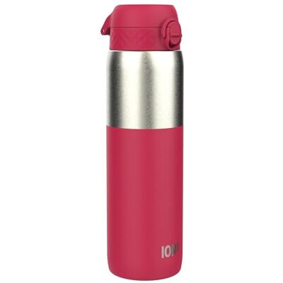 Ion8 Borraccia Termico 1 Litro, Acciaio Inox Isolamento, a Prova di Perdite, Facile da Aprire, Serratura Sicura, Lavabile in Lavastoviglie, Maniglia per il Trasporto, Mezzo Taglio Viva Magenta Ion8 Borraccia Termico 1 Litro, Acciaio Inox Isolamento, a Prova di Perdite, Facile da Aprire, Serratura Sicura, Lavabile in Lavastoviglie, Maniglia per il Trasporto, Mezzo Taglio Viva Magenta