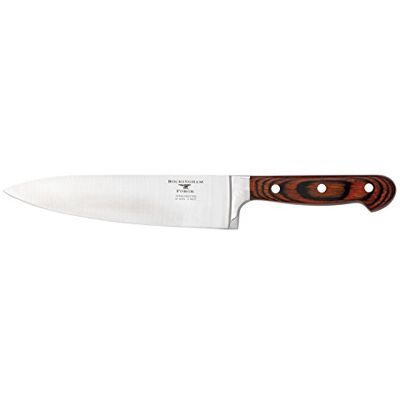 Rio Coltello da chef Serie 8000 con manici classici in legno di pakka rivettati e costruzione a codolo pieno, lame in acciaio inox Rio Coltello da chef Serie 8000 con manici classici in legno di pakka rivettati e costruzione a codolo pieno, lame in acciaio inox